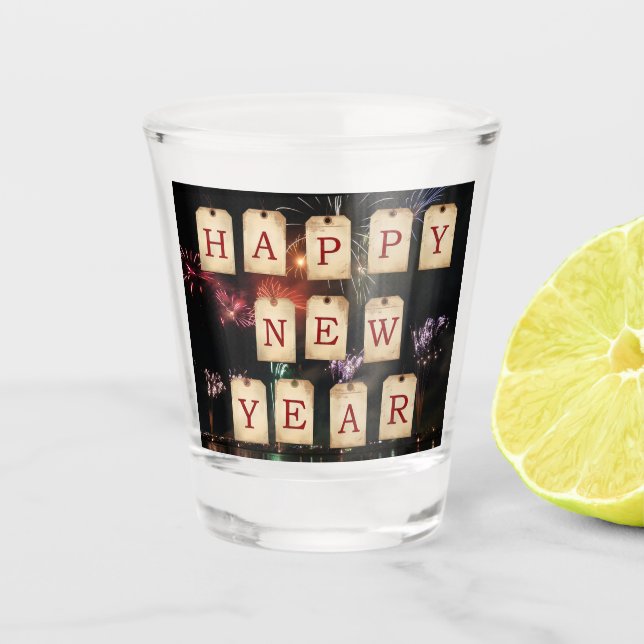 New Year  Shot Glass (Front)