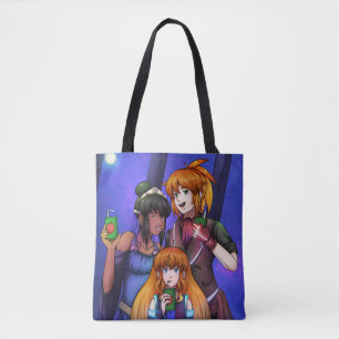 New Year Space Celebration Tote Bag