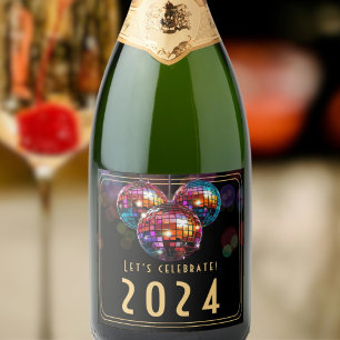 New Year  Sparkling Wine Label