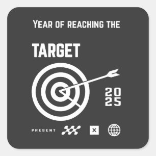 new year square sticker