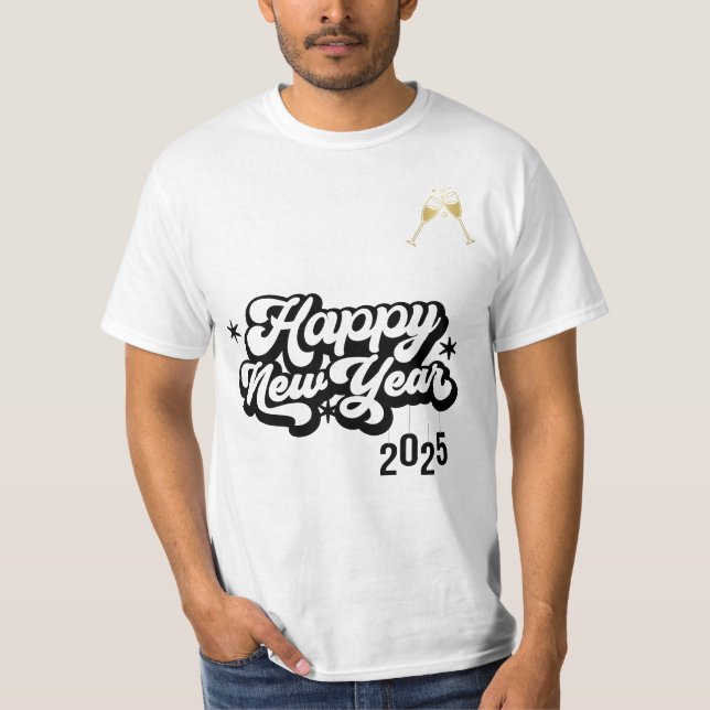 New Year T-shirt - Unique Design (Front)