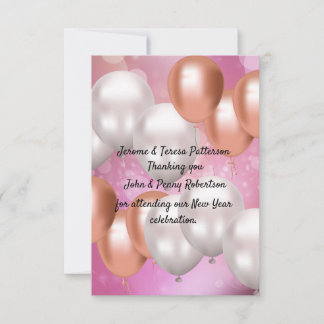 New Year thank you card.