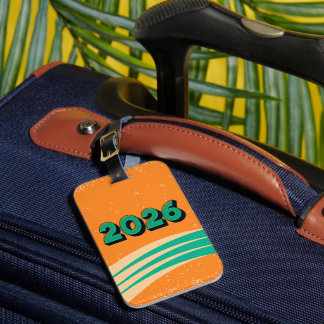 New year travel world tour Luggage Tag
