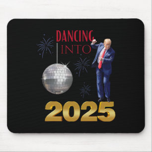 New Year Trump Dancing 2025 Mega Funny Party Count Mouse Pad