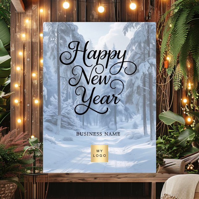 New Year winter wonderland business logo Poster (Creator Uploaded)