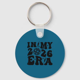 New Year's 2026 Retro Trendy Disco Ball Groovy Cut Key Ring