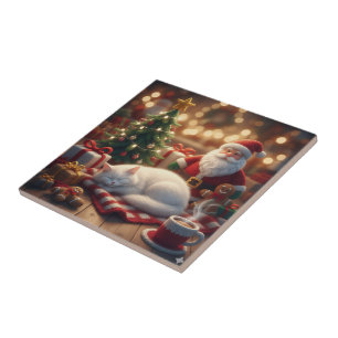 New Year's atmosphere Ceramic Tile