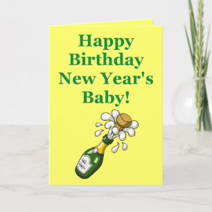 New Year's Birthday Card