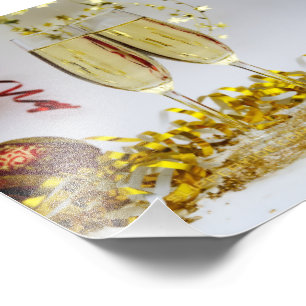 New Year's celebration SlipperyJoe's champagne spa Photo Print