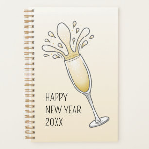 New Years Champagne Glass Planner