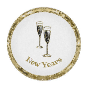 New Year's Charcuterie Cutting Board