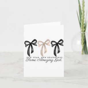 New Years Christian Coquette Faith New Beginnings Card