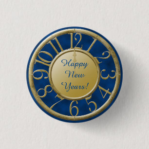 New Years Clock Countdown Button