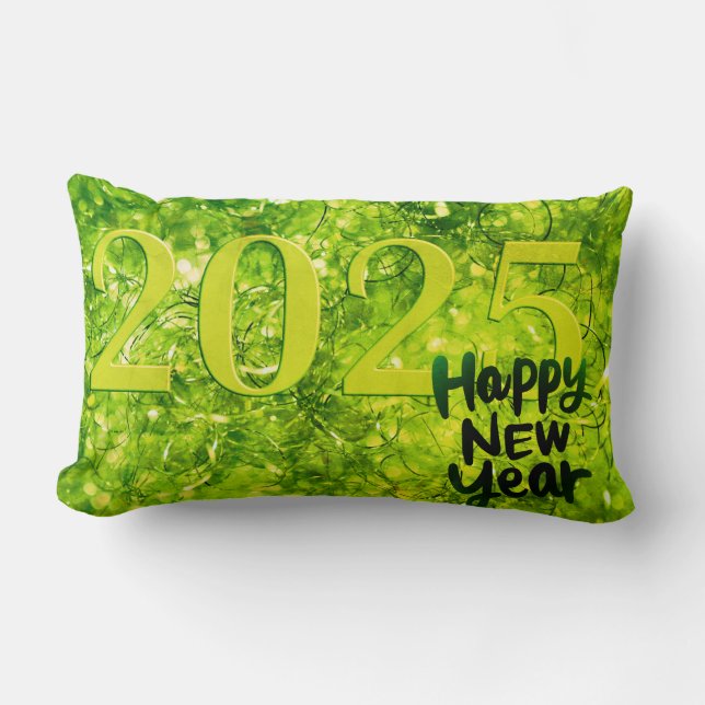 New Year's day 2025 Lumbar Cushion (Front)