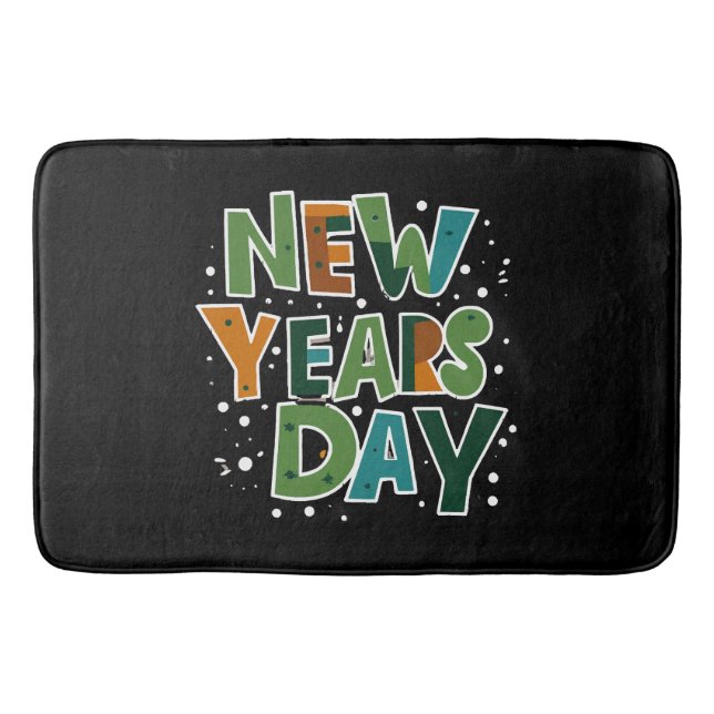 New Year's Day Bath Mat (Front)
