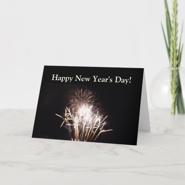 New Year's Day Fireworks Card (Front)