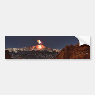 New Years' Day Fireworks on the top of Pikes Peak Bumper Sticker