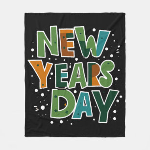New Year's Day Fleece Blanket