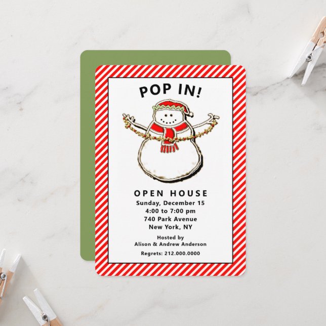 New Year's Day Invitation (Front/Back In Situ)