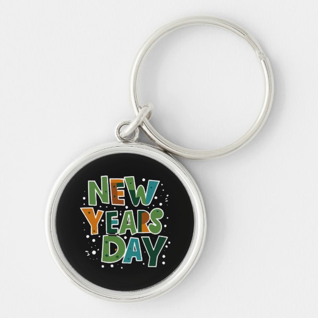 New Year's Day Key Ring (Front)