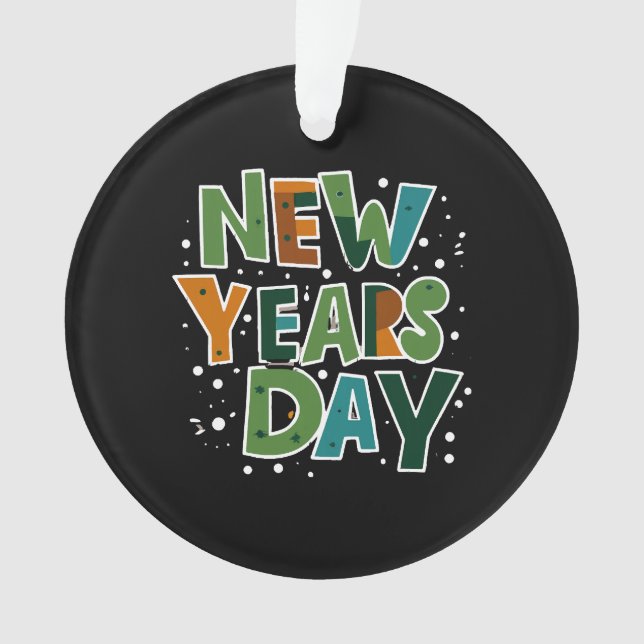 New Year's Day Ornament (Front)