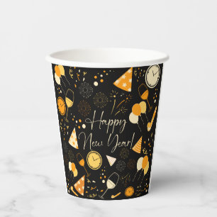 New Year's Day Paper Cups