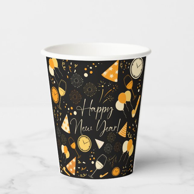 New Year's Day  Paper Cups (Front)