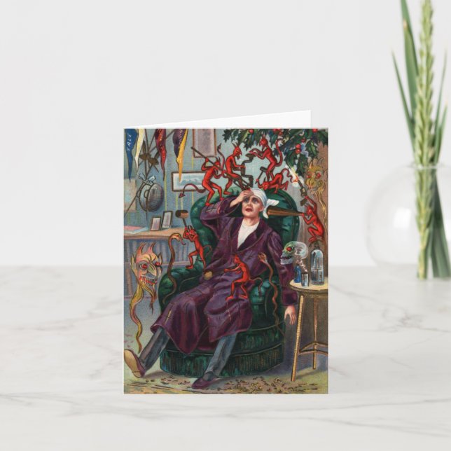 New Year's Demons Note Card (Front)