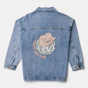 New Years Eve 2023 Retro Disco Cowboy Denim Jacket
