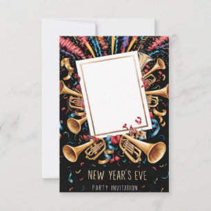 New Year's Eve Blank Invitation Card