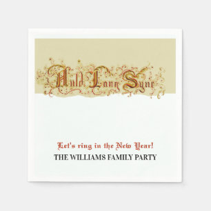 New Year's Eve Celebration Auld Lang Syne Party Napkin