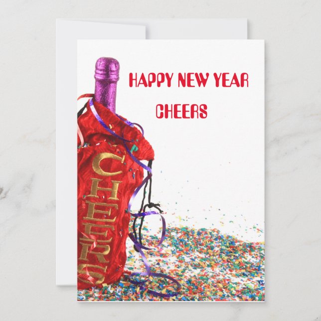 New year's Eve Celebration Holiday Card (Front)