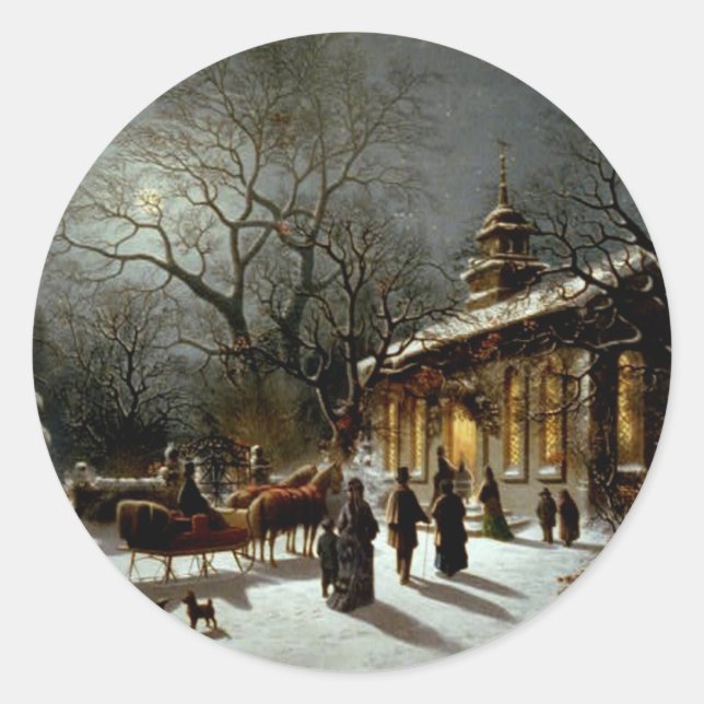 New Years Eve Classic Round Sticker (Front)