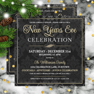 New Years Eve Cocktail Party Invitation