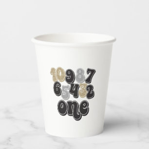 New Years Eve Countdown First Birthday Paper Cups