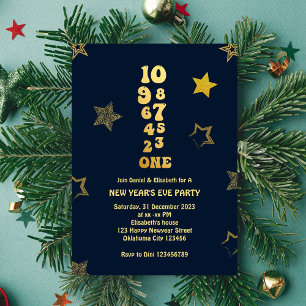 New Years Eve Countdown Party  Invitation