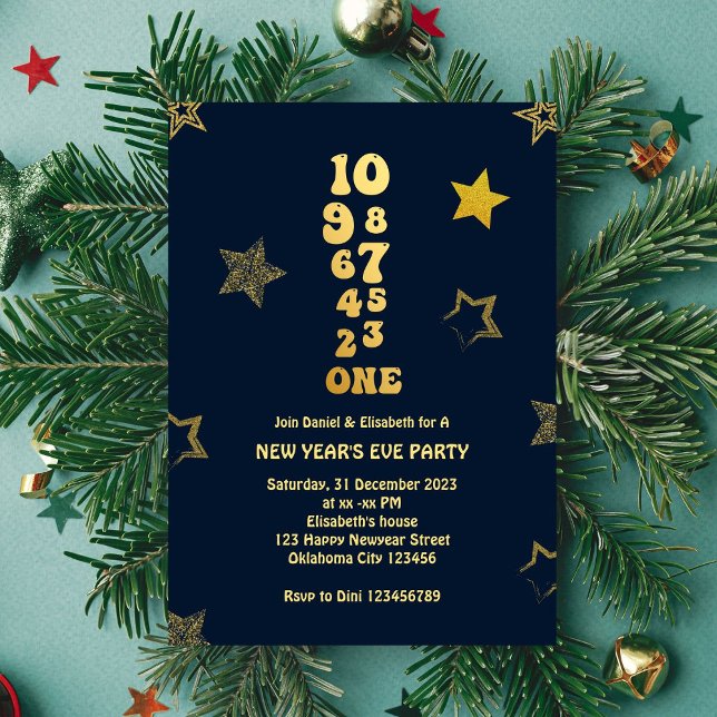 New Years Eve Countdown Party  Invitation (Creator Uploaded)