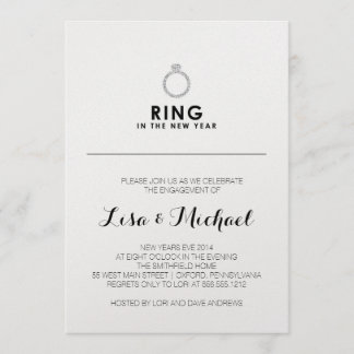 New Years Eve Engagement Party invitation
