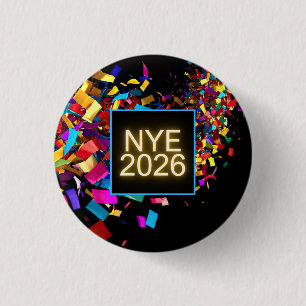 New Years Eve Fun Party 3 Cm Round Badge