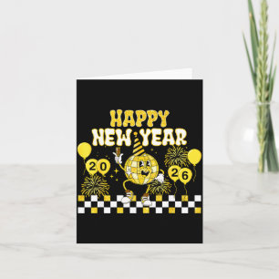 New Year's Eve Hello 2026 Happy New Year 2026 Disc Card
