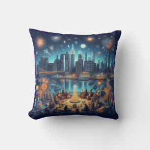 New Year's Eve in New York City Cushion