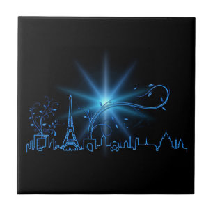 New Year's eve in Paris Ceramic Tile