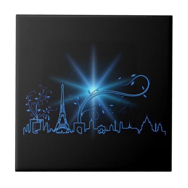 New Year's eve in Paris               Ceramic Tile (Front)