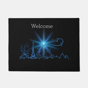 New Year's eve in Paris Doormat