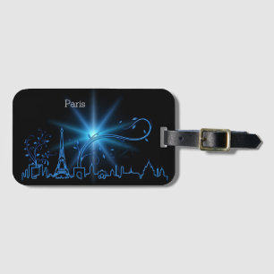 New Year's eve in Paris Luggage Tag