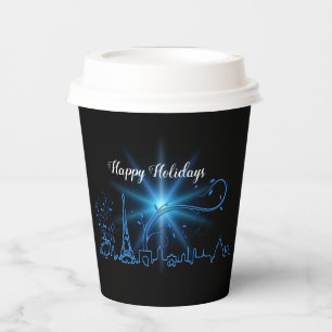 New Year's eve in Paris Paper Cups