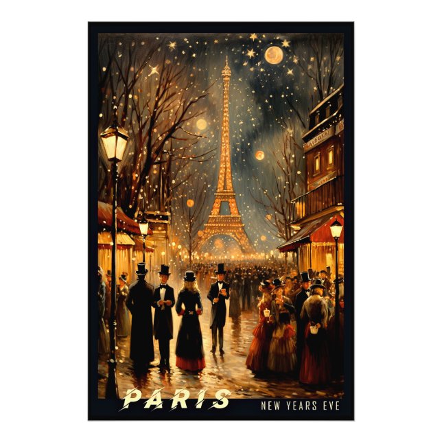 New  Year's Eve in Paris Photo Print (Front)