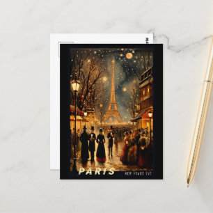 New  Year's Eve in Paris Postcard
