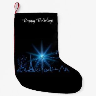 New Year's eve in Paris Small Christmas Stocking