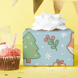 New Year's Eve in the forest Wrapping Paper